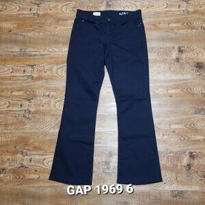 GAP 1969 Pants Navy Boot 6 Stretch Casual Streetwear Cotton